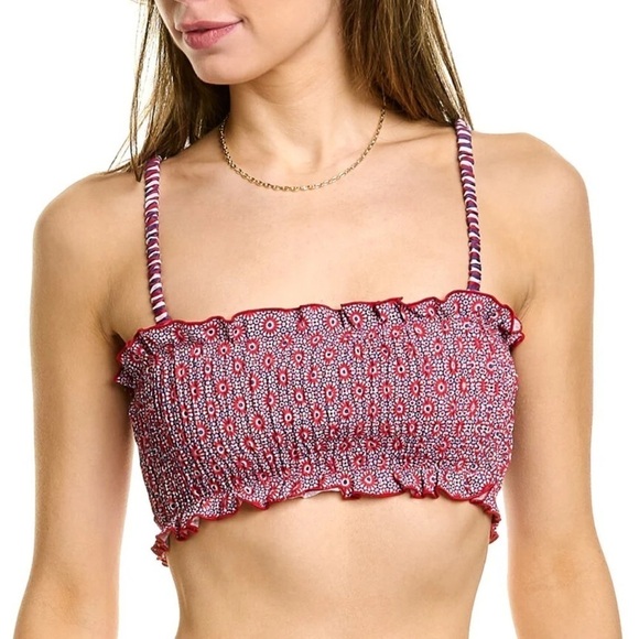 Solid & Striped The Indigo Bikini Top Mosaic - Picture 1 of 5